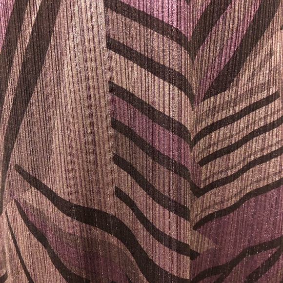 Frank Lyman Gown Maxi Halter Abstract Print in Black - Silver-Purple/Mauve - Picture 9 of 11